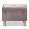 Baxton Studio Elias Modern and Contemporary Grey Velvet Fabric and Oak Brown Finished Wood Storage Ottoman 178-11318-Zoro - alternate 6